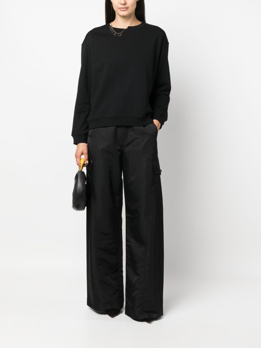 logo-charm cotton sweatshirt - 2