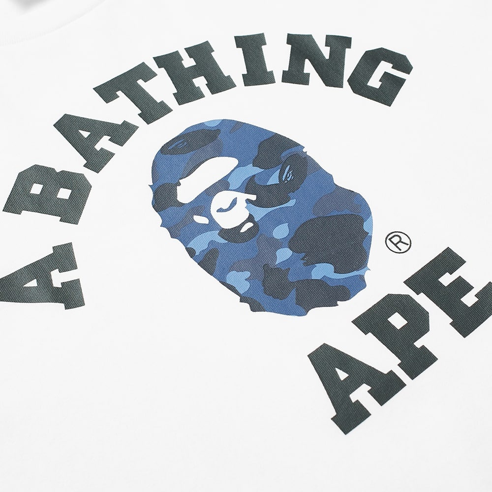 A Bathing Ape Colour Camo College Tee - 3