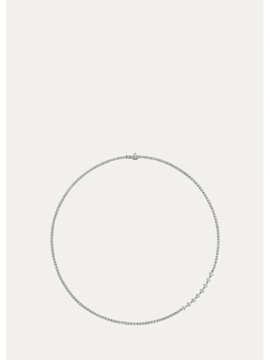 Stella Diamond Tennis Necklace - 1
