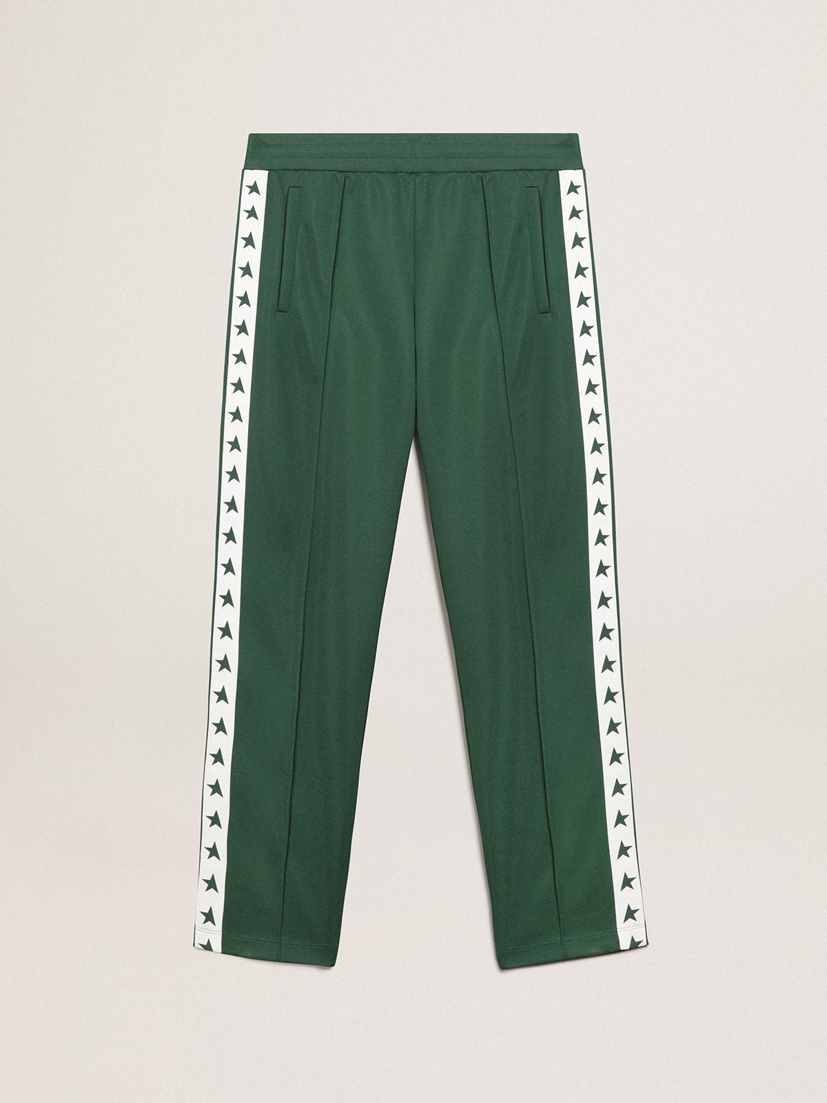 Men's bright green joggers - 1