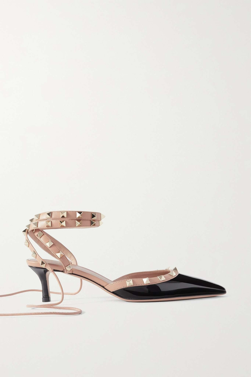 Rockstud 50 patent-leather pumps 1