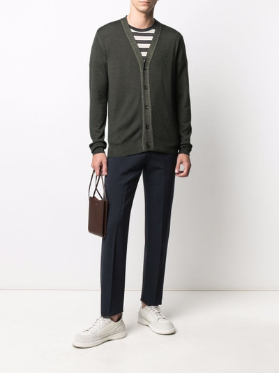 Etro ribbed-knit wool cardigan outlook