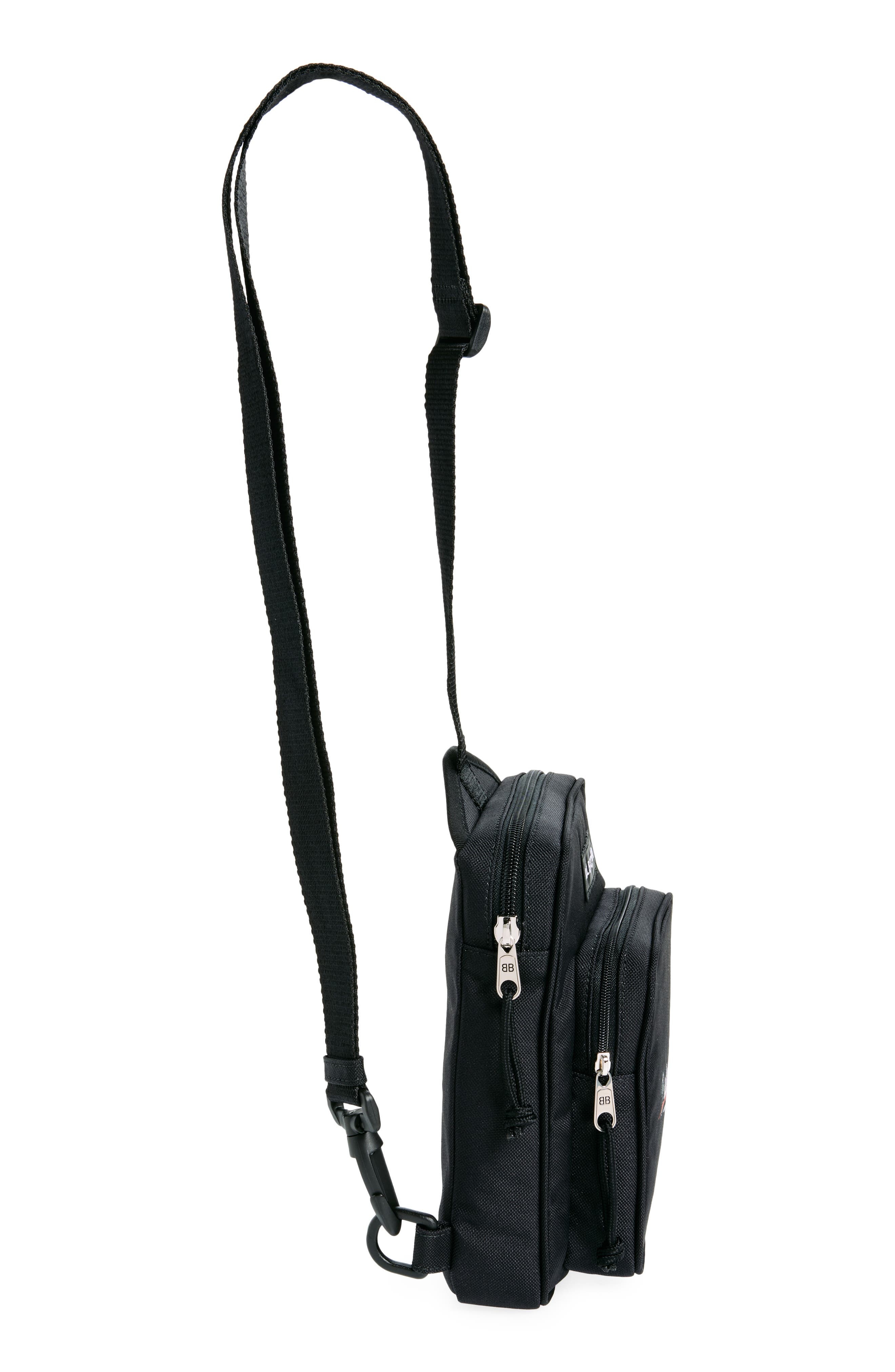 Explorer Political Stencil Logo Crossbody Messenger Bag - 4