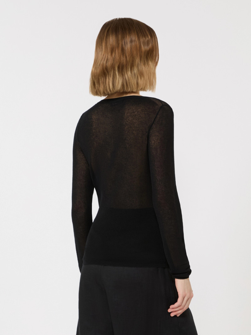 FIORITO Slim-fit cotton-blend sweater - BLACK 4