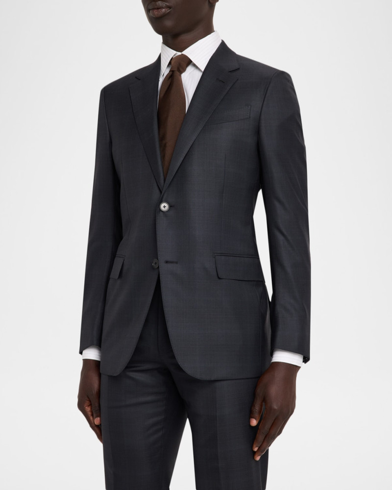Men's 15milmil15 Wool Tonal Plaid Two-Piece Suit 4