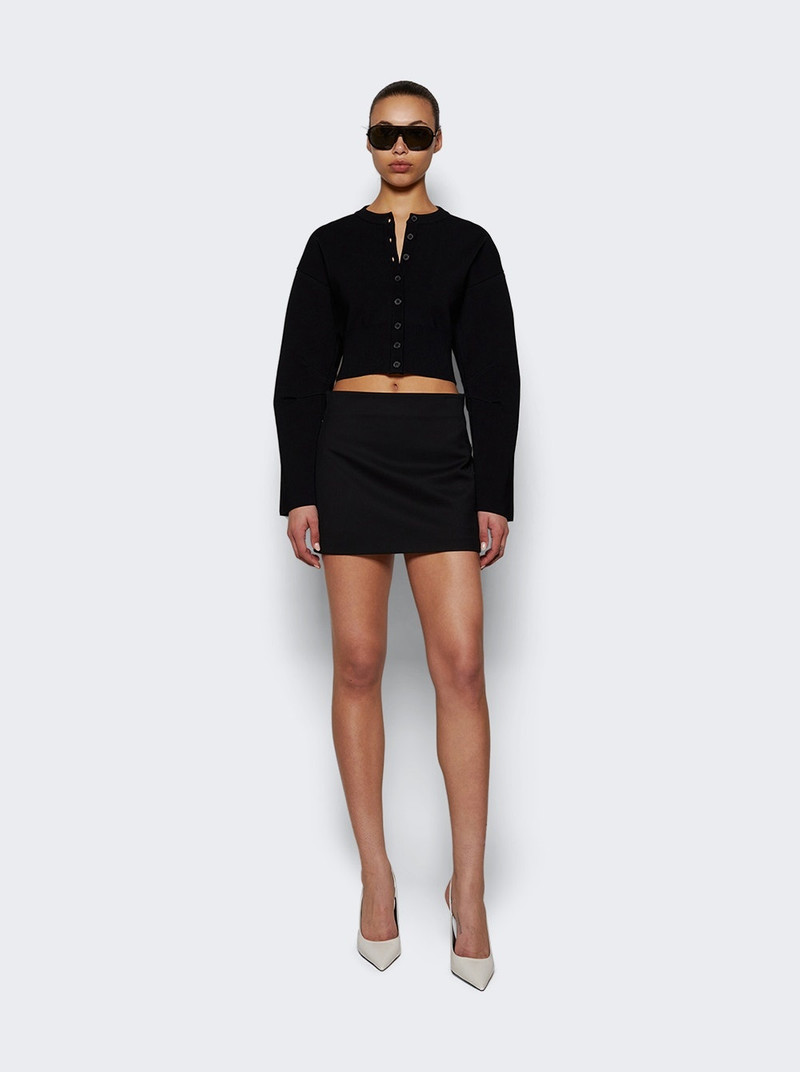 WARDROBE.NYC Column Skirt Mini Black outlook