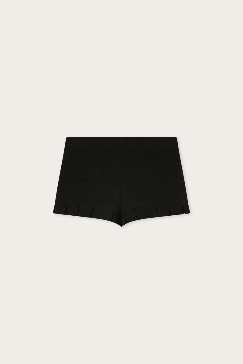 PUCCI BLACK COMPACT JERSEY SHORTS outlook