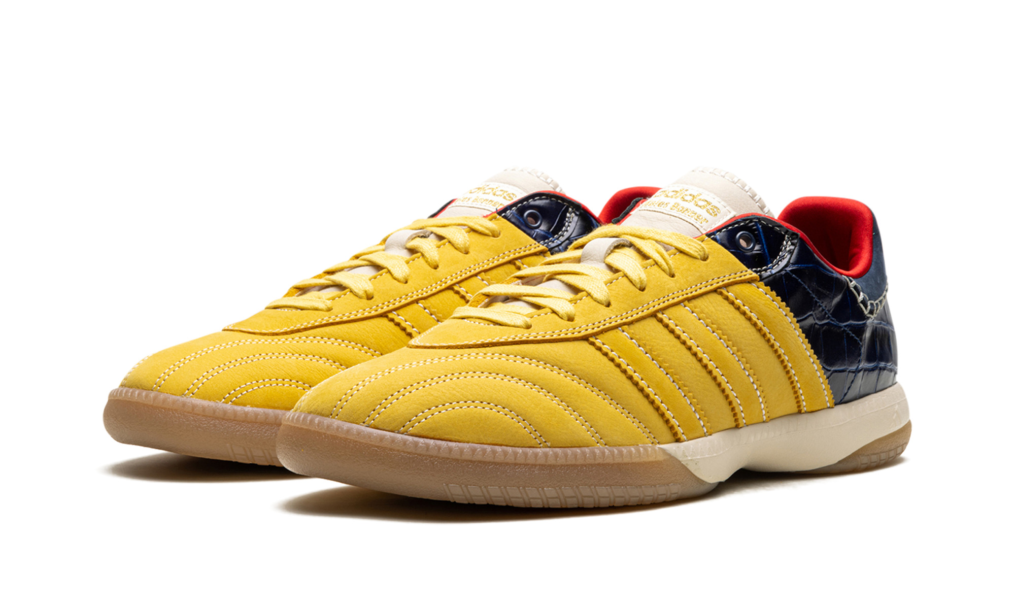 Samba Millenium "Wales Bonner - Fade Gold / Navy Croc" - 2