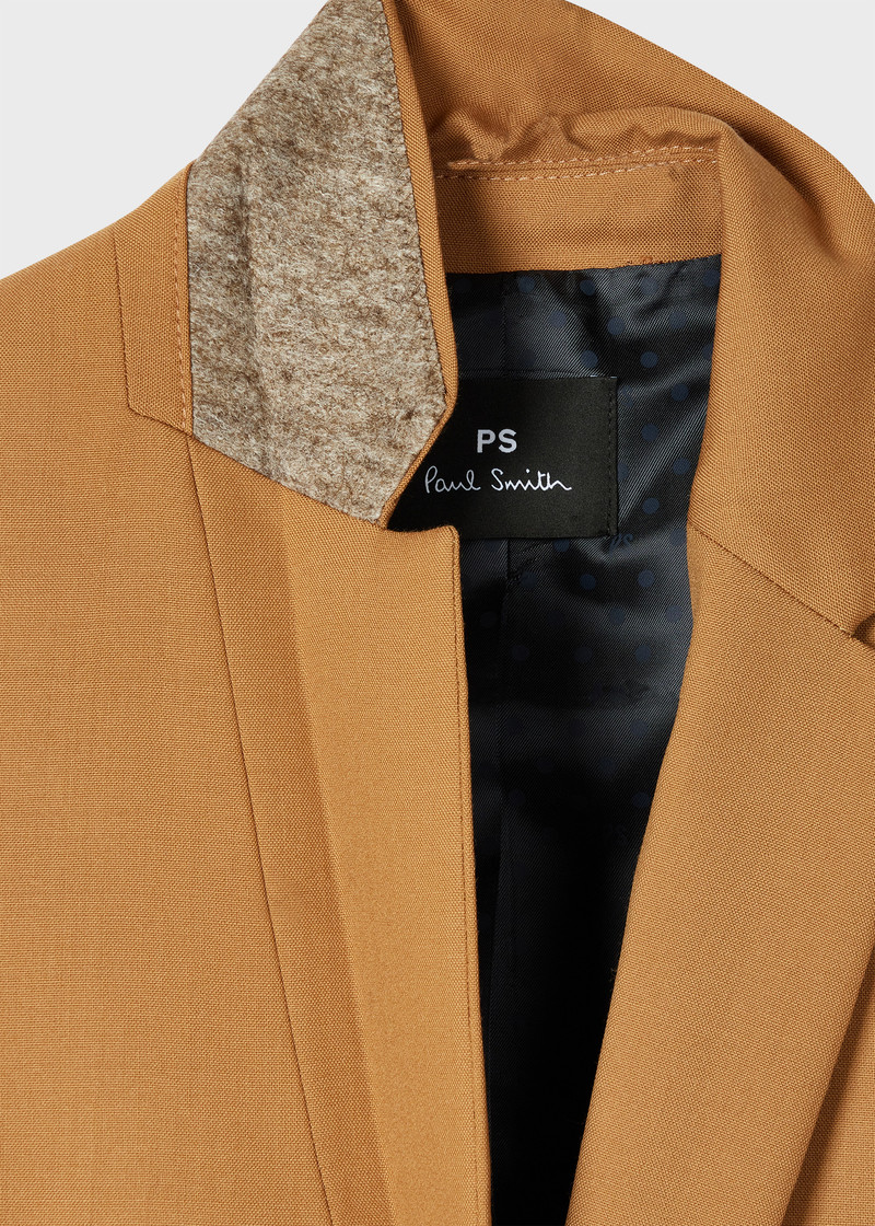 Paul Smith Women's Tan Wool Hopsack Suit outlook