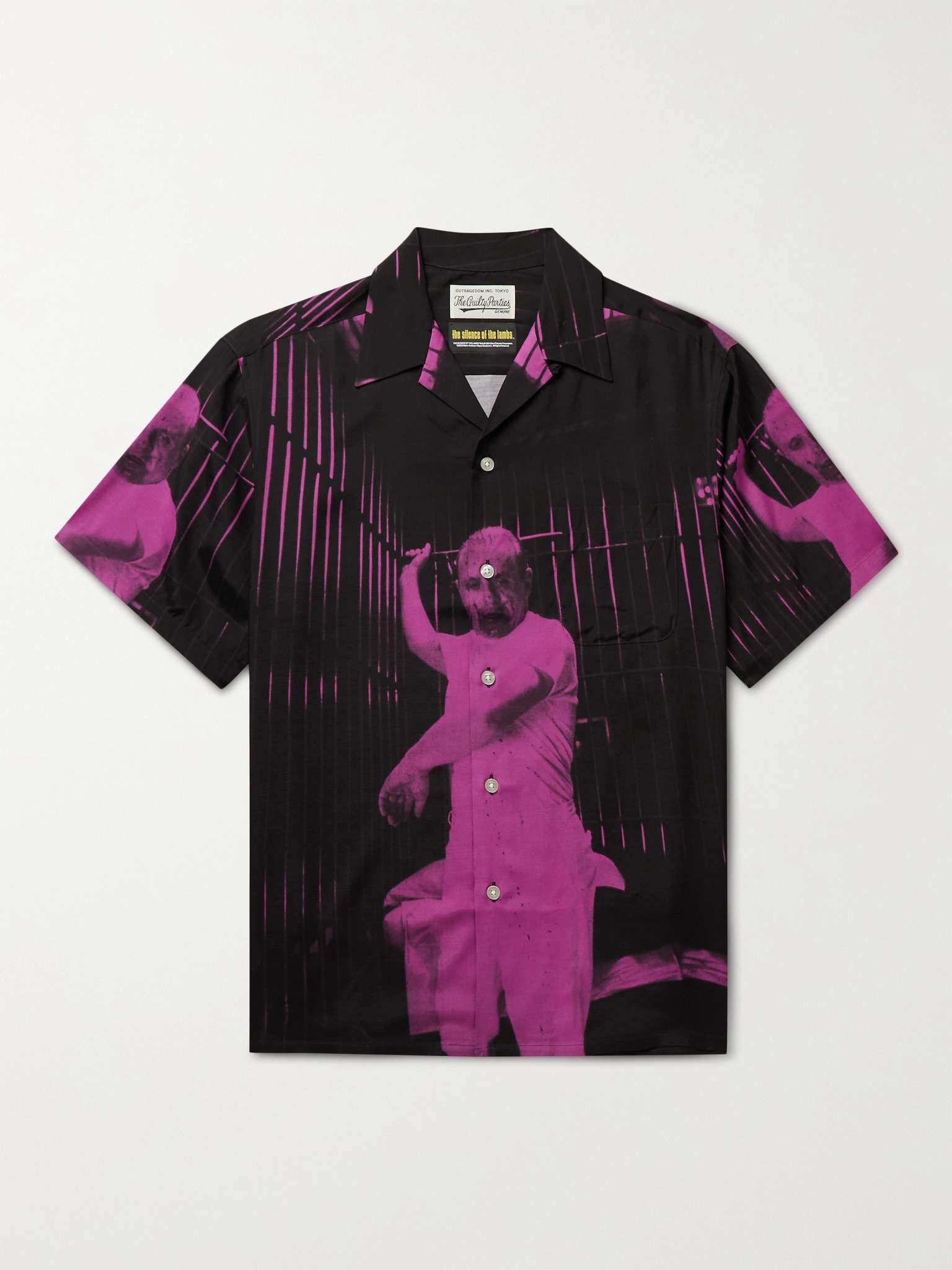 + The Silence of the Lambs Camp-Collar Printed Woven Shirt - 1