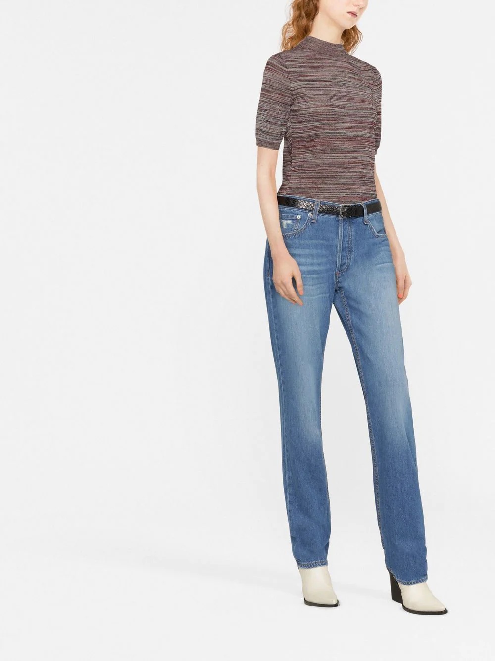 high-waisted bootcut jeans - 2