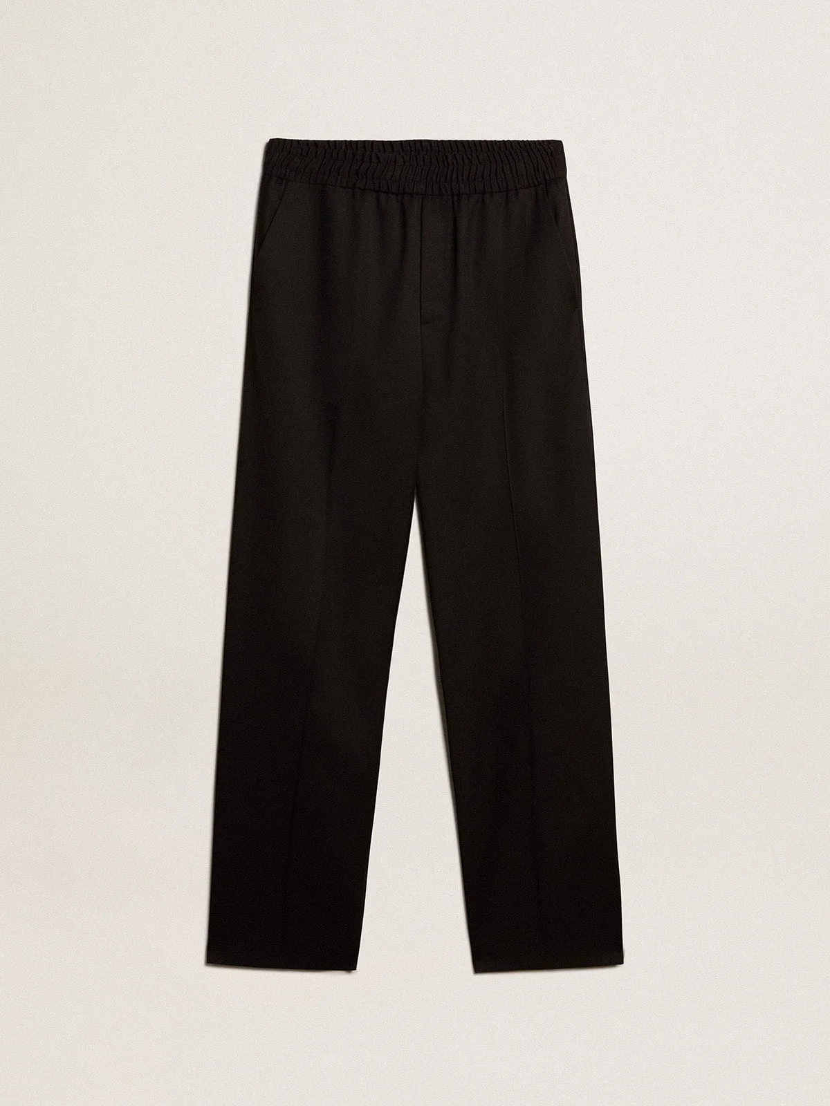 Men’s joggers in black wool - 1