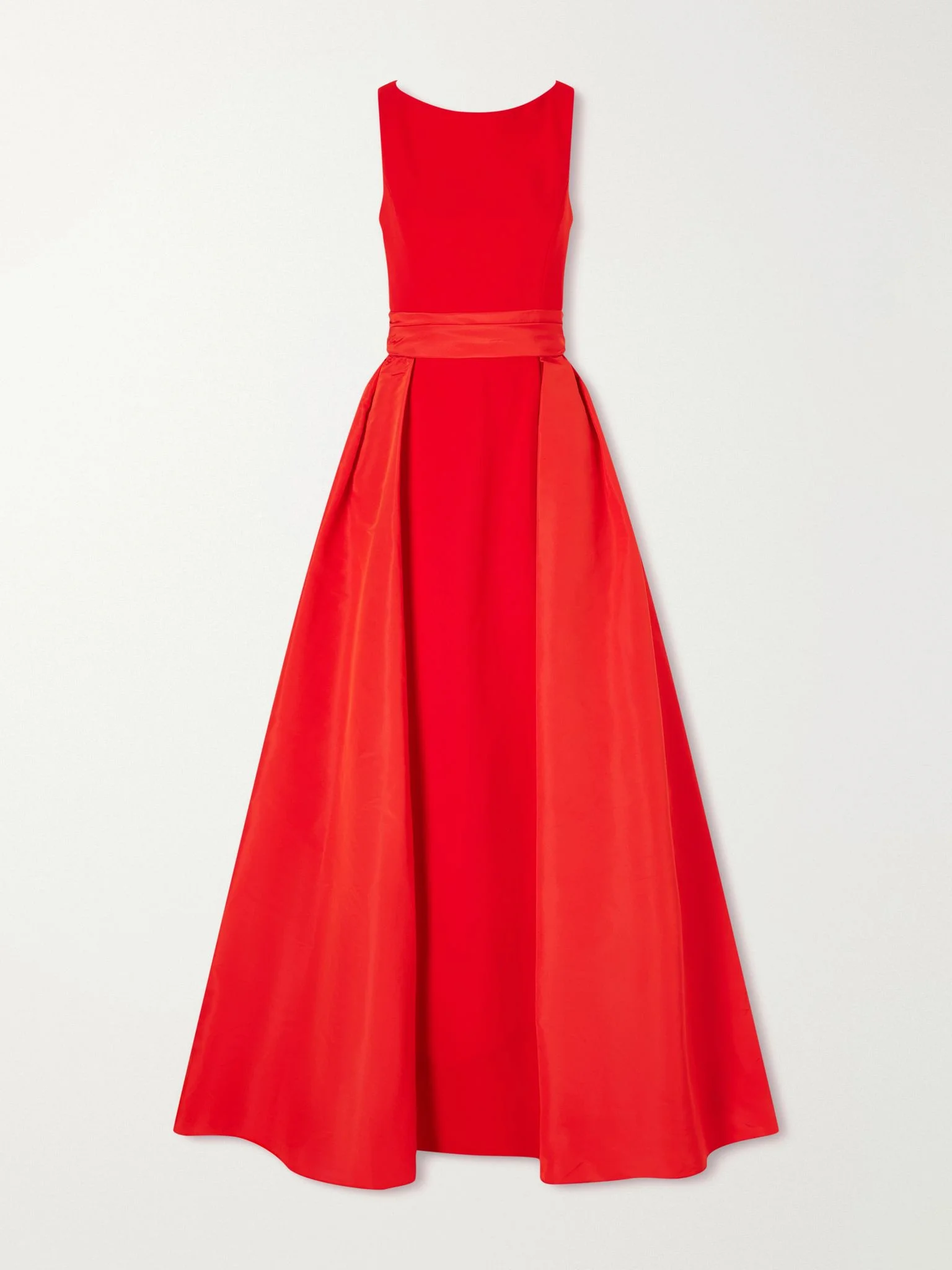 Silk-faille gown Red - 1