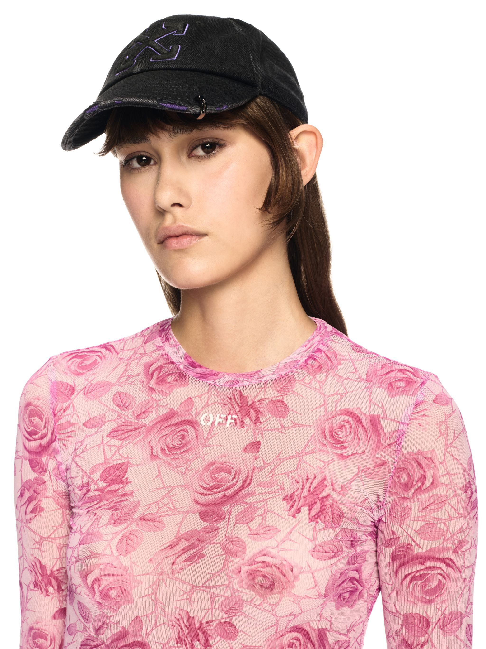 Pink Stamp Roses Top - 6