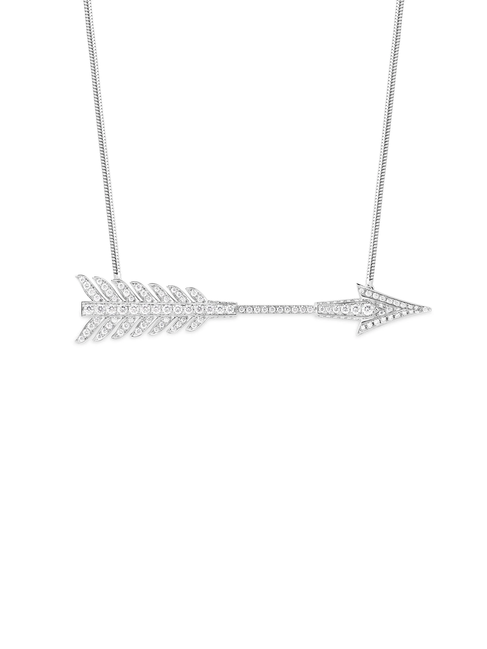 Women's Flèche 18K White Gold & 0.65 TCW Diamond Pendant Necklace - White Gold - 1