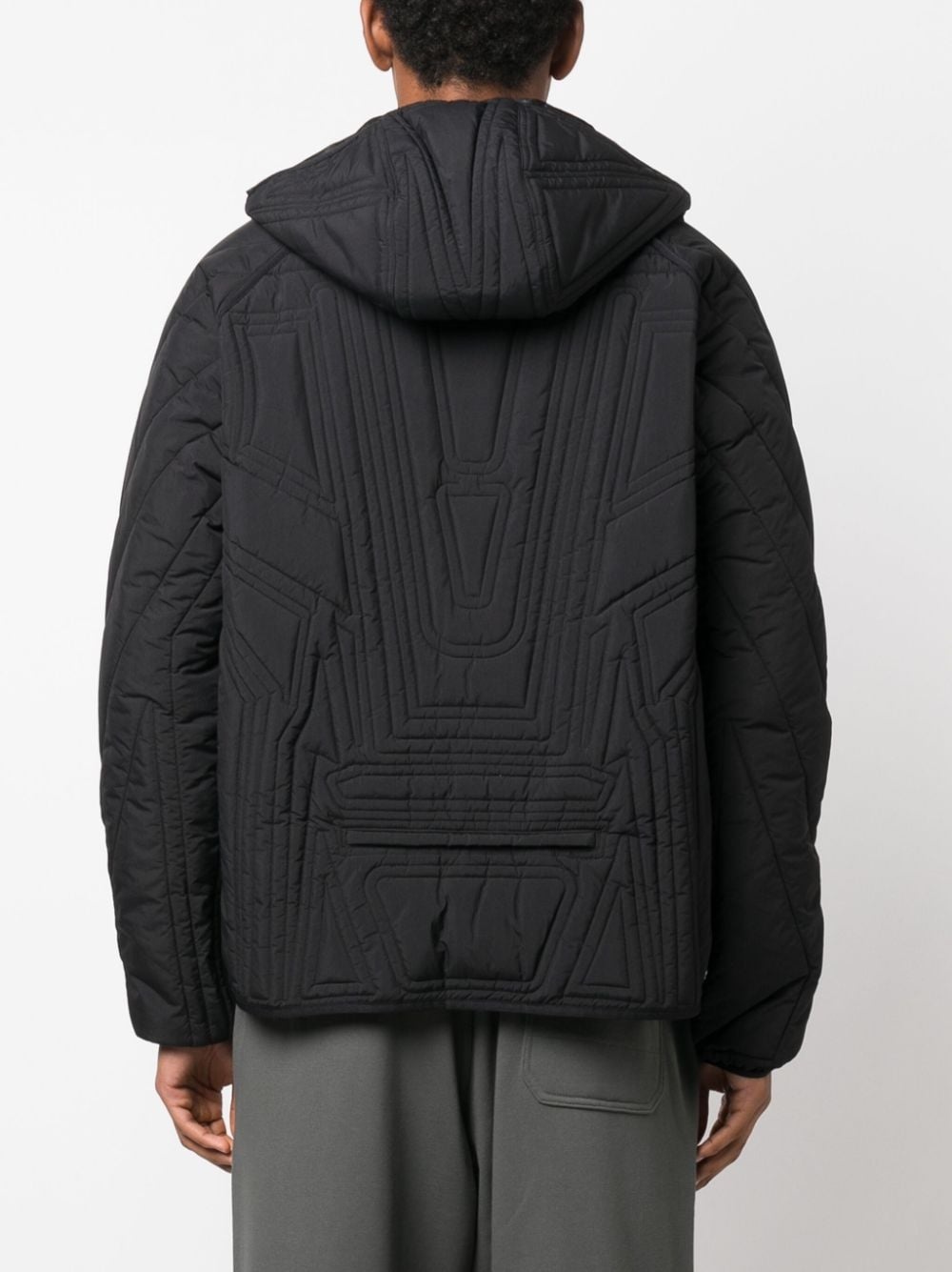hooded quilted jacket - 4