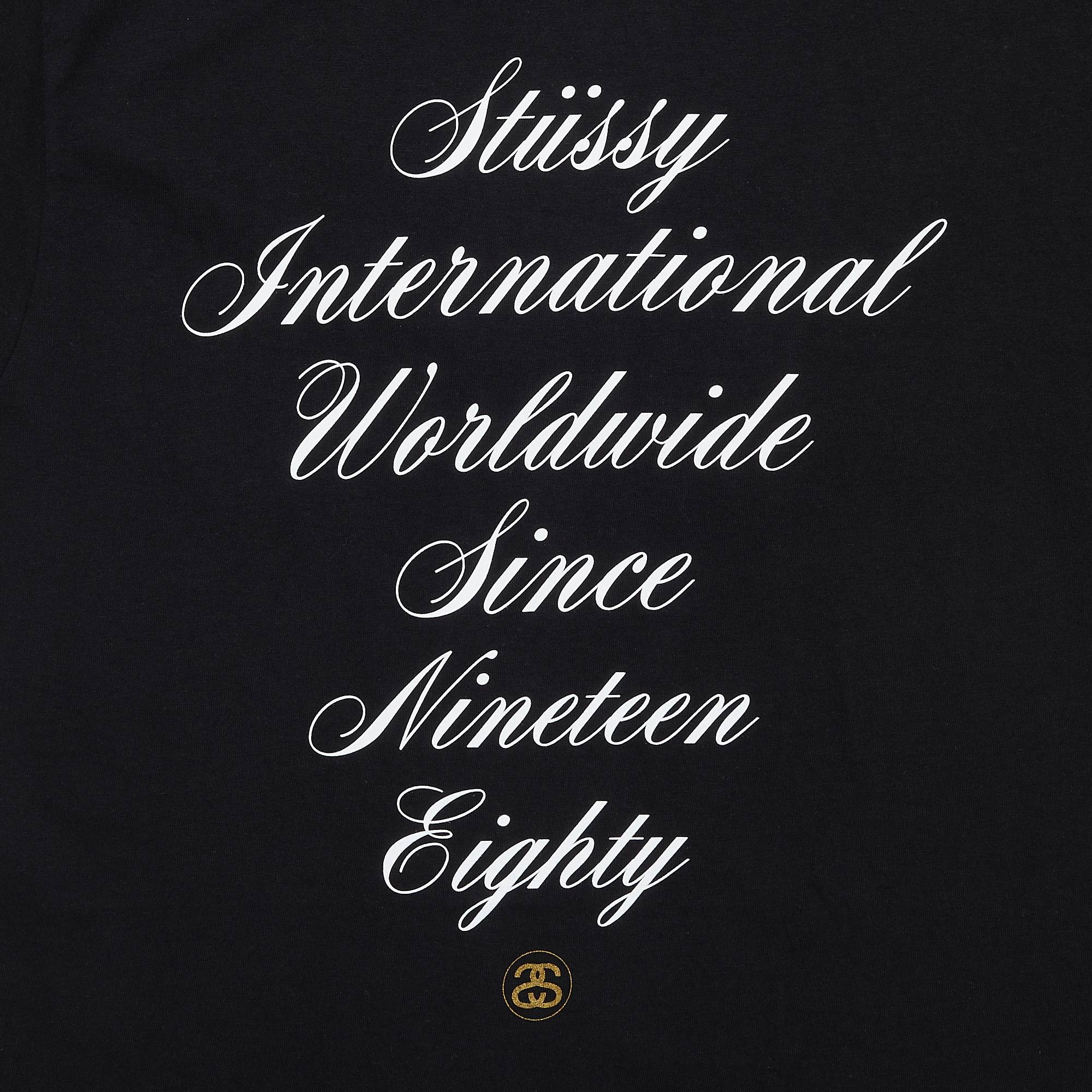 Stussy International Script Tee 'Black' - 3