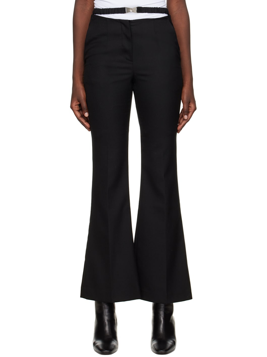 Black Belted Trousers - 1