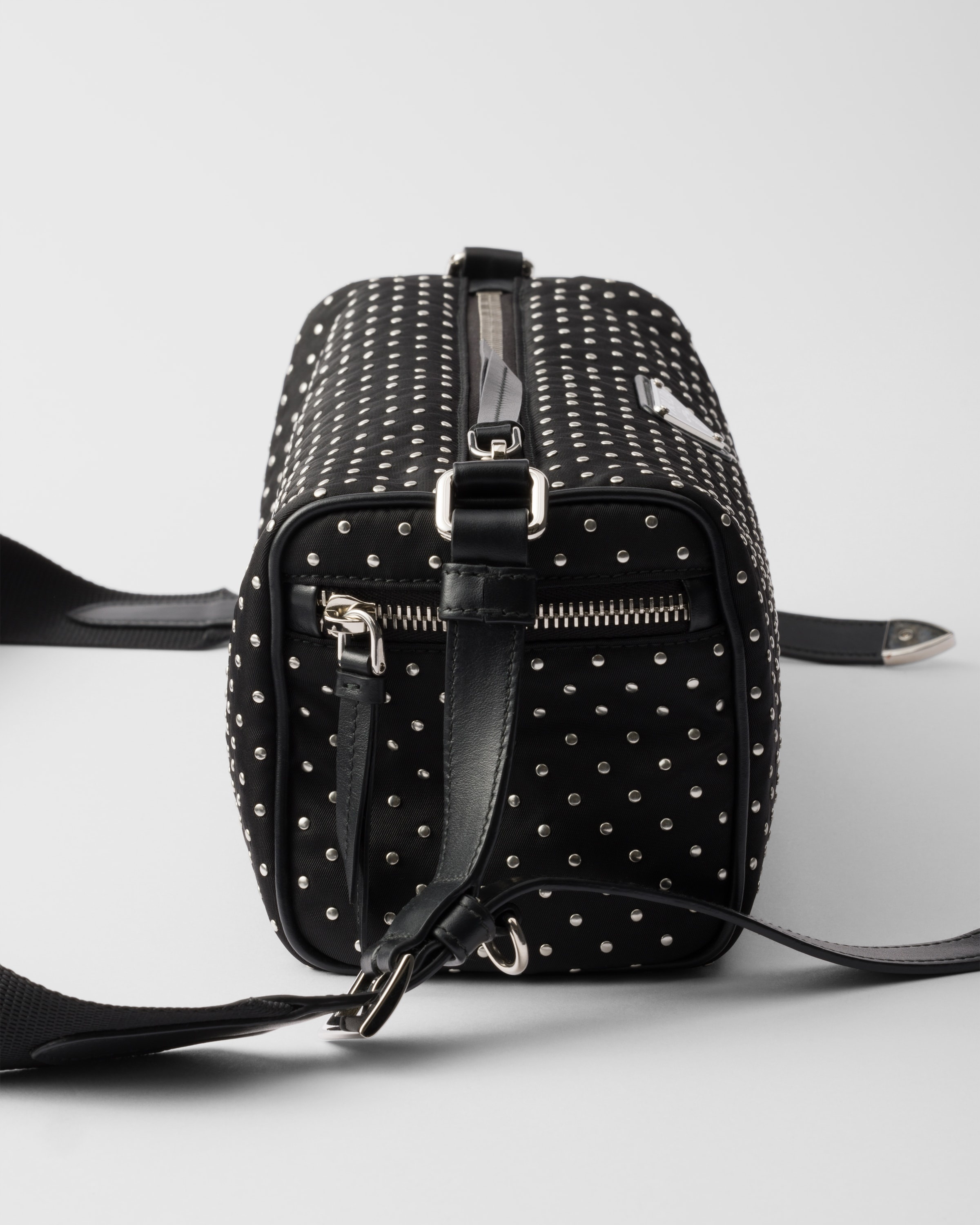 Re-Nylon bag with studs - 5