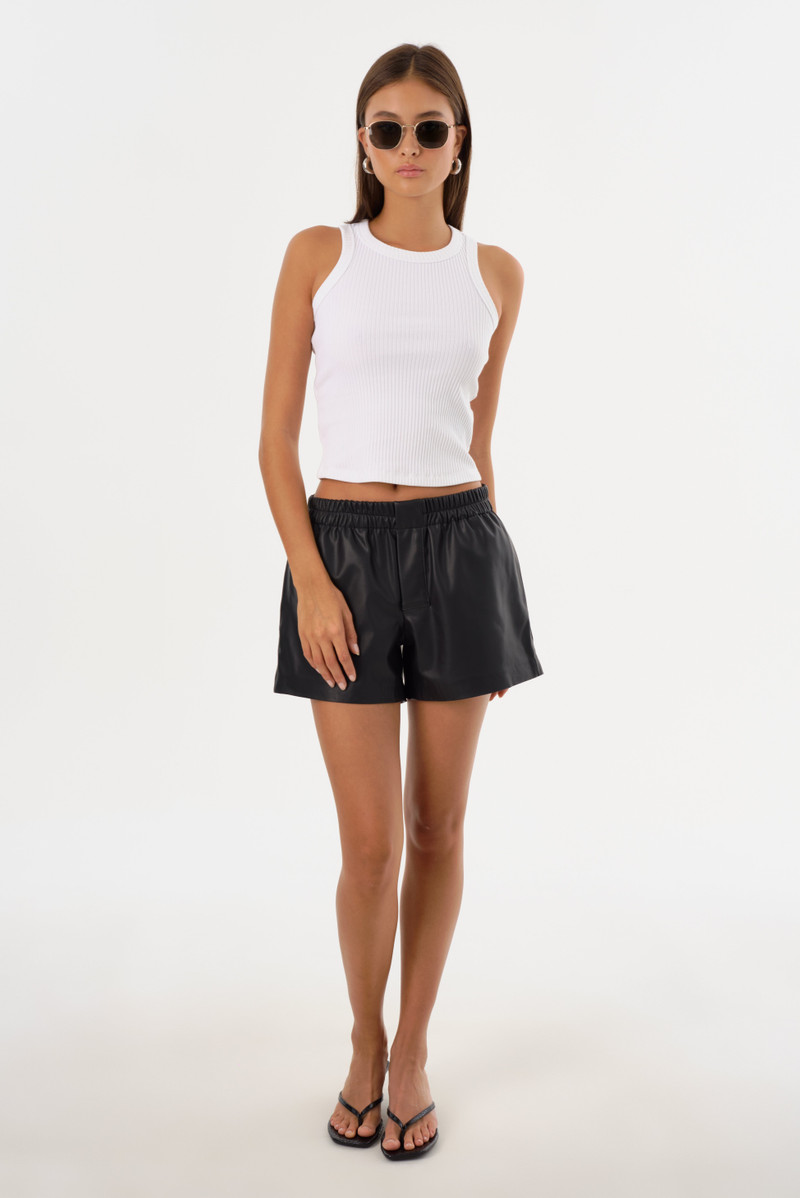 SIGRID | Faux Leather Boxer Shorts 1