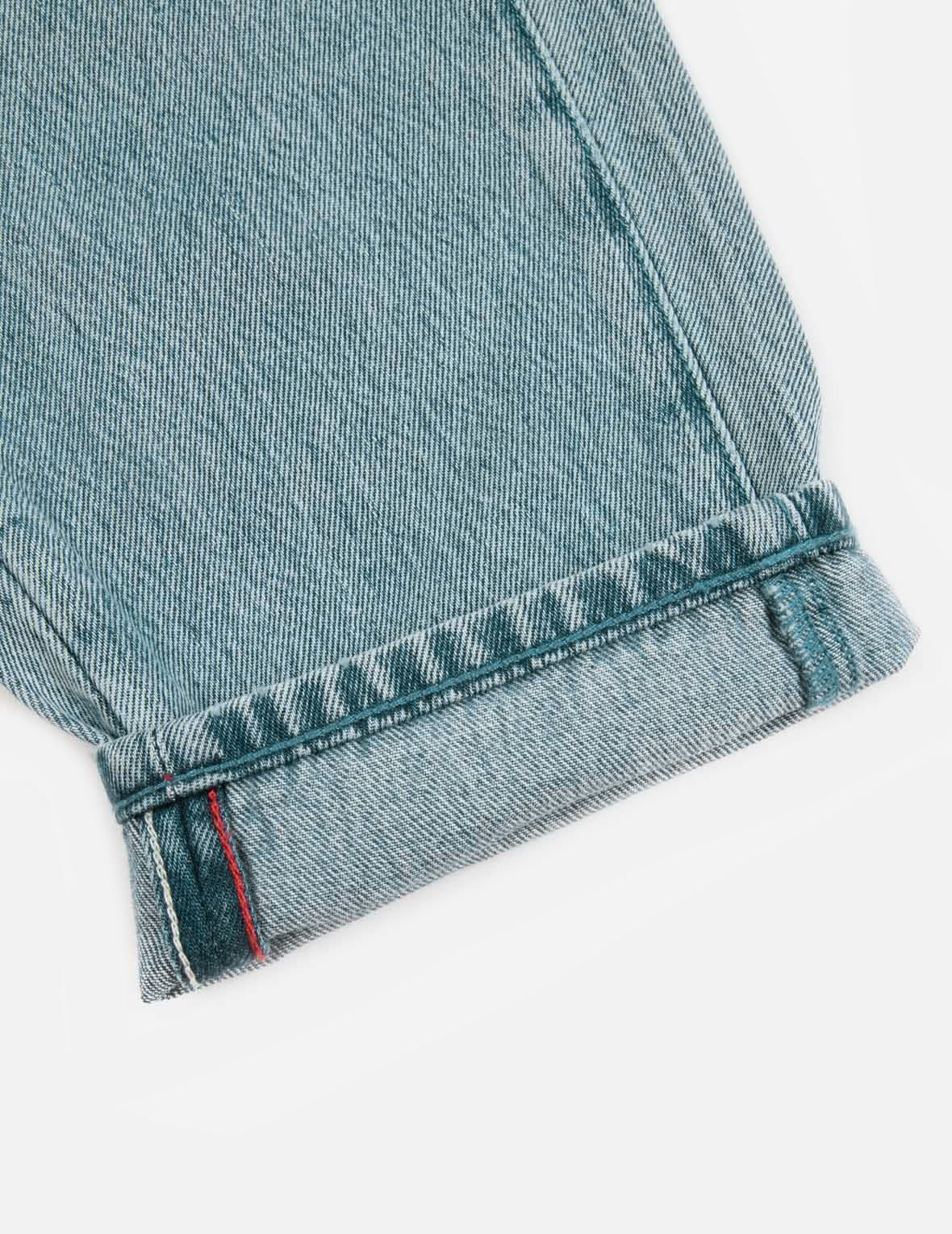 SEAGULL PRINT AND EMBROIDERY TAPER-FIT JEANS - 8