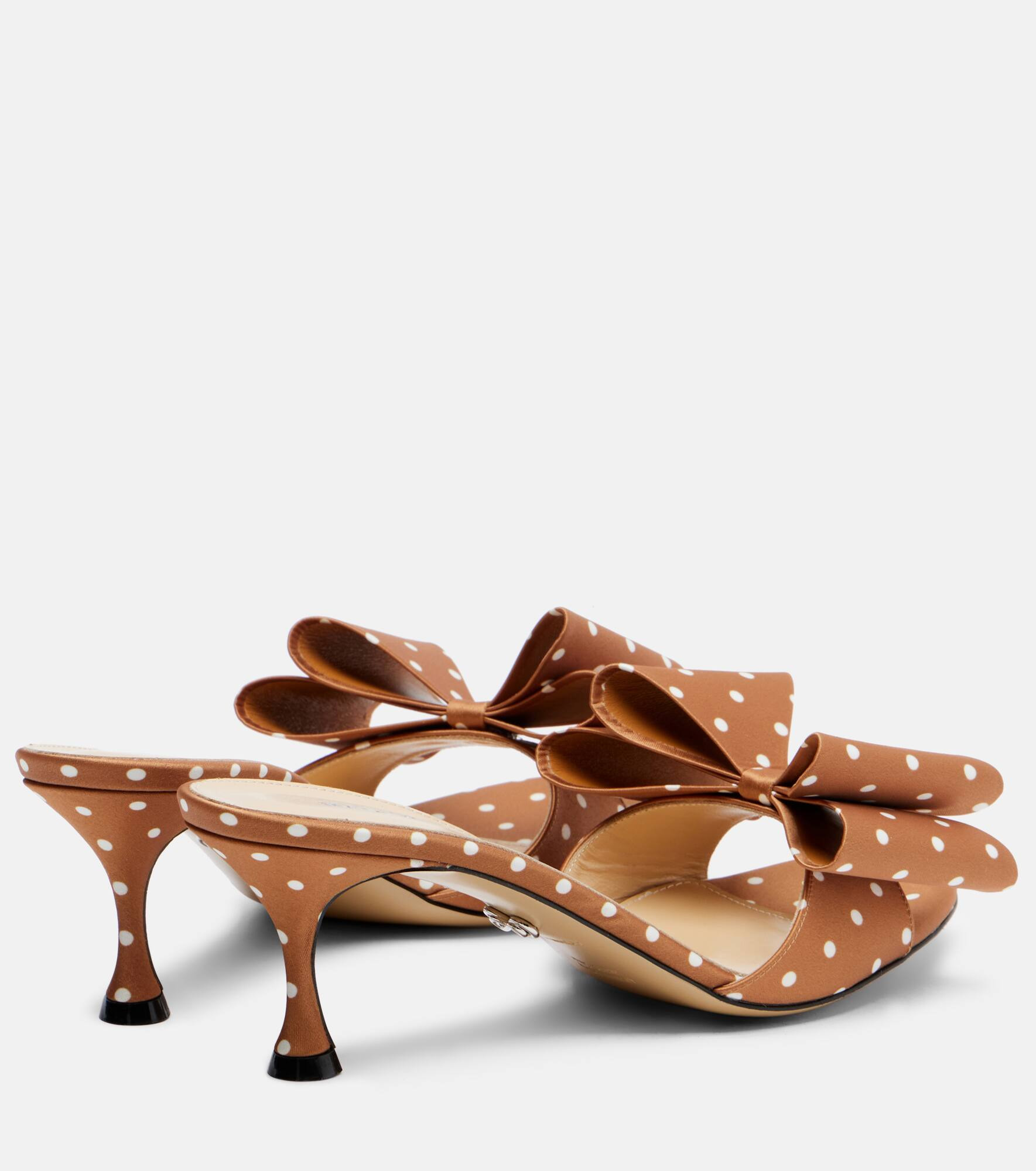 Le Cadeau 65 polka-dot satin mules - 2