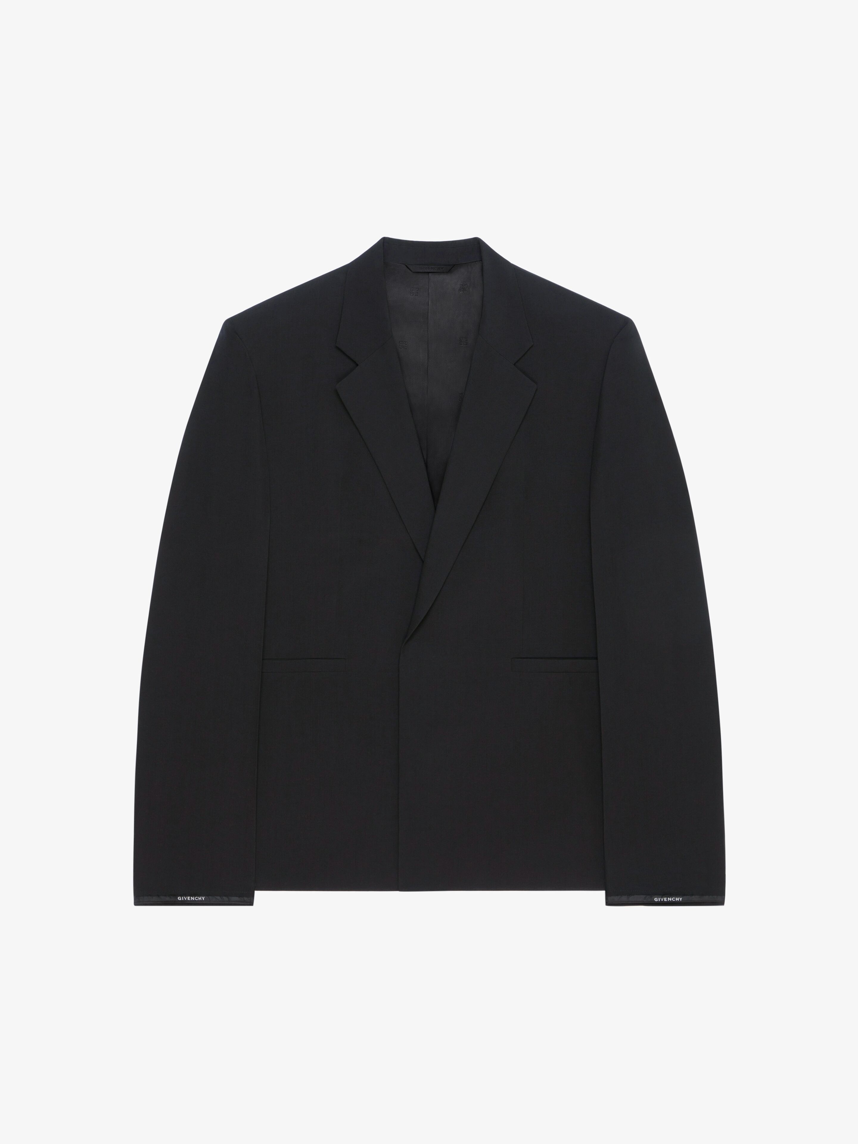 ジバンシィ Givenchy Structured Jacket GIVENCHY | Zip Structured Jacket | Men | Grey Mix | Flannels