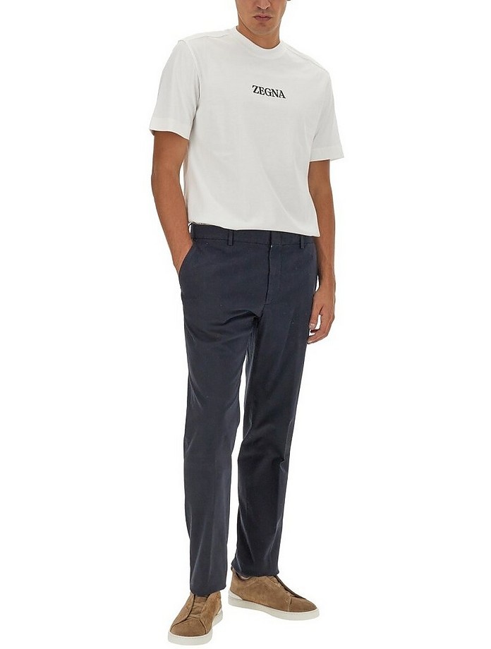【ZEGNA】コットンジャージーTシャツ グレー ZEGNA Jersey T-Shirt | forzieri | REVERSIBLE