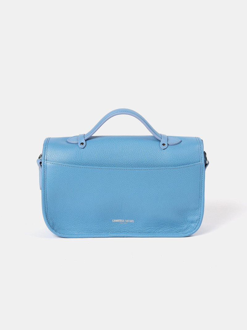 The Soft Satchel - Cloud Blue Calf Grain 4