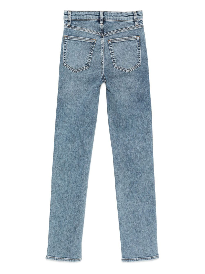 FRAME faded-effect straight-leg jeans outlook