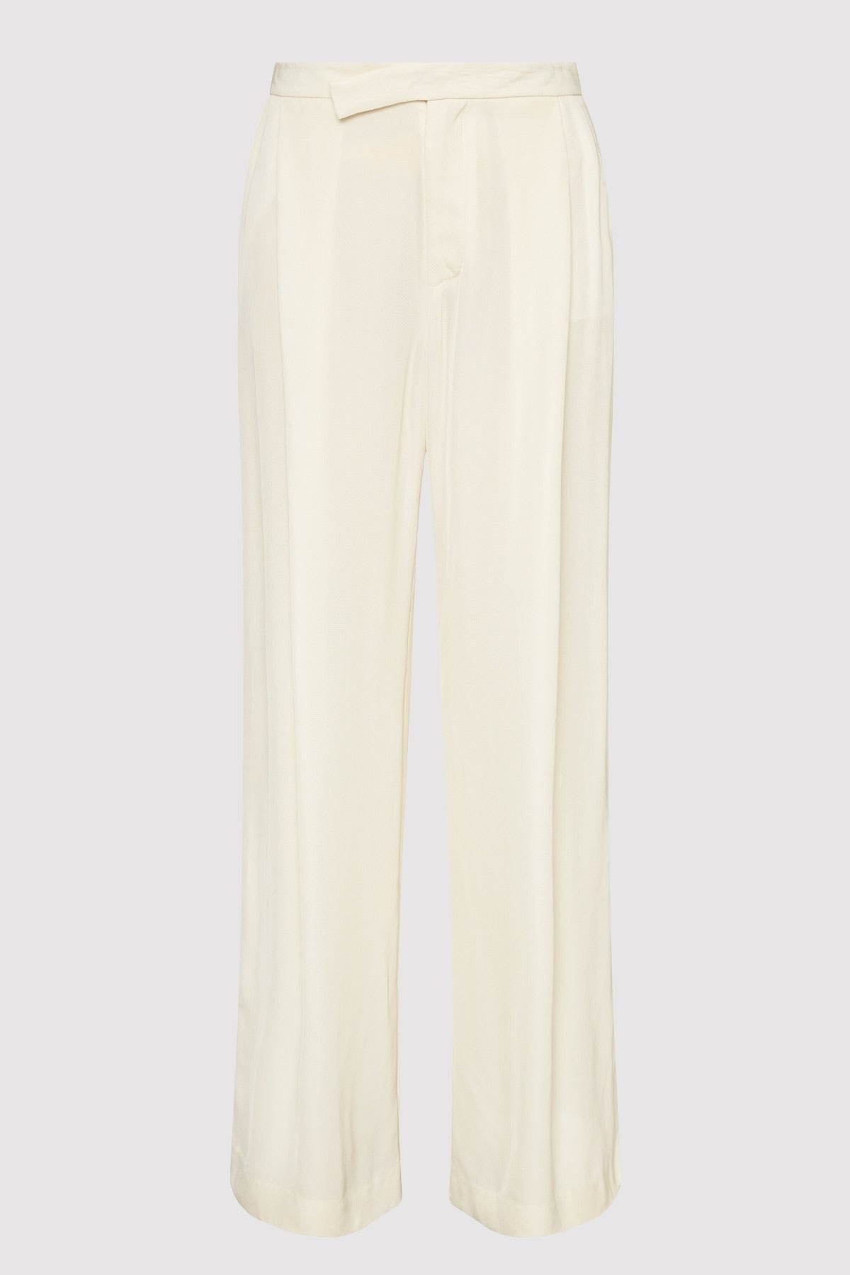 Overlap Waist Trousers - Cool White - 5