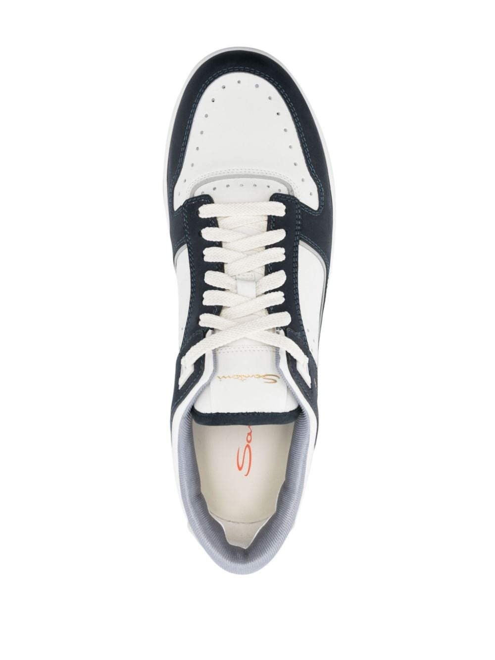 Goran panelled leather sneakers - 4