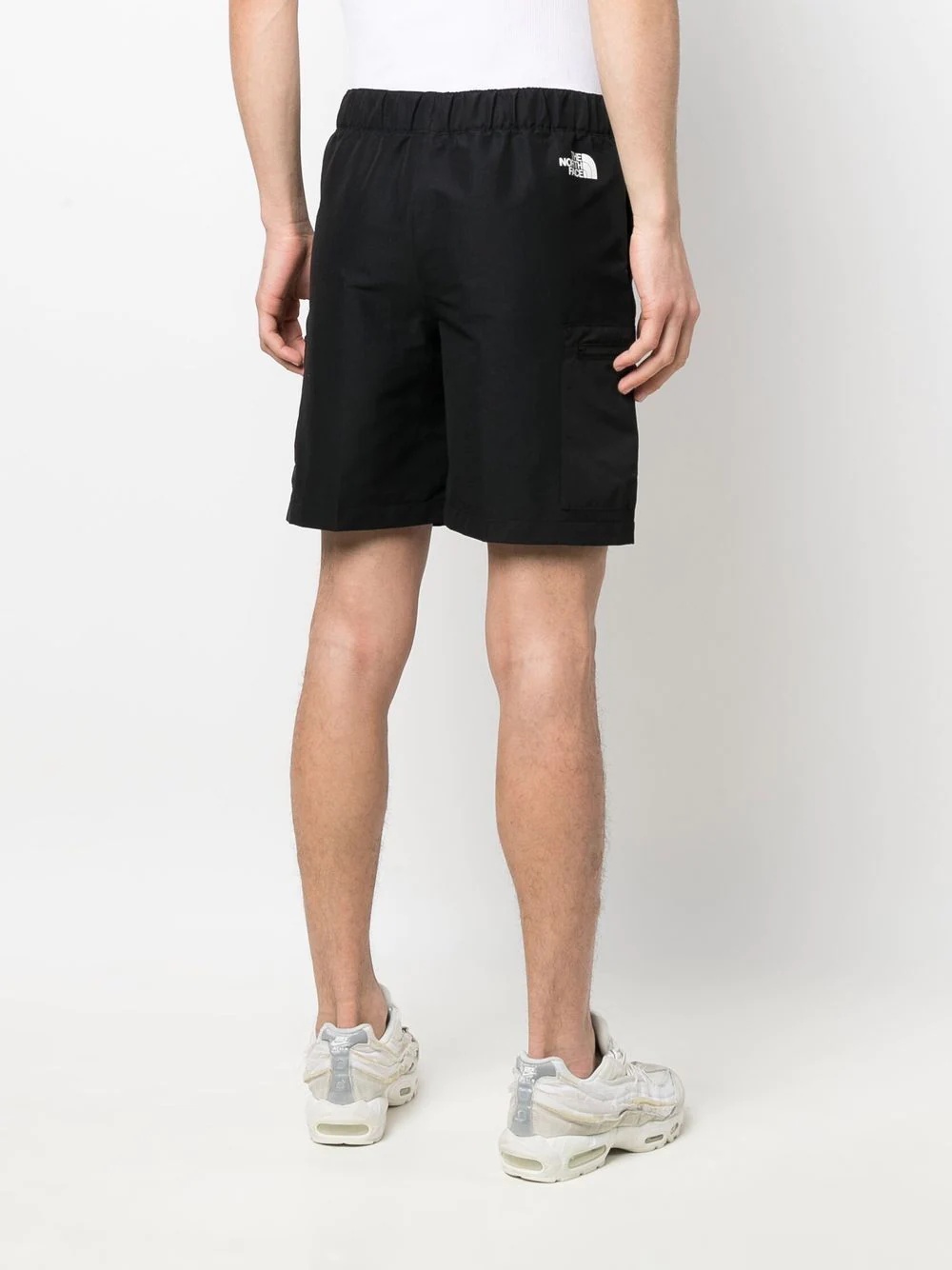 logo print track shorts - 4