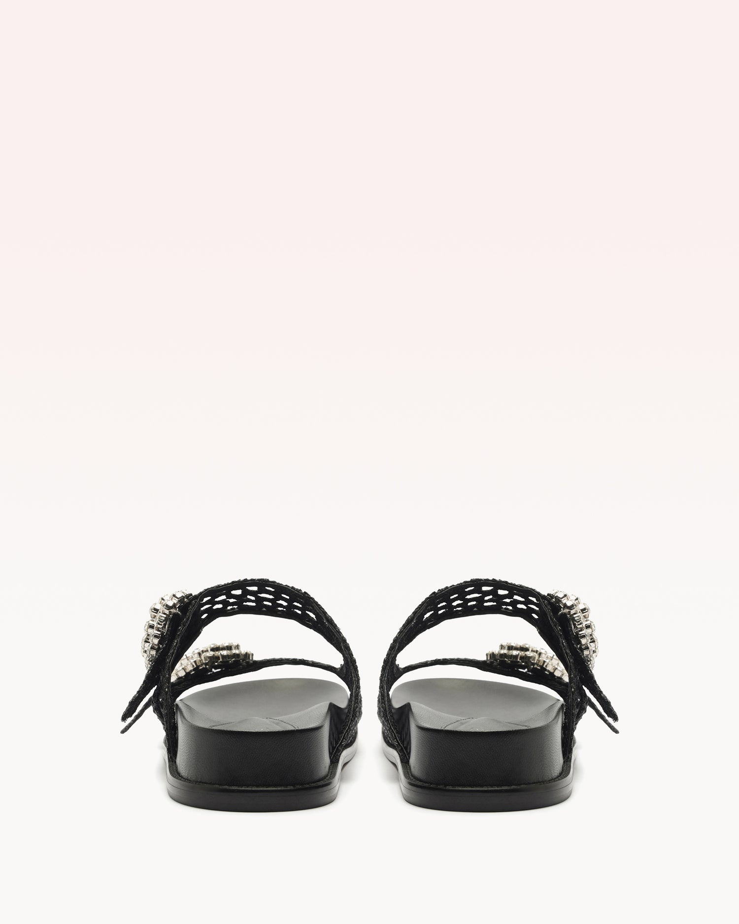SALMA RAFFIA CRYSTAL FLAT - 5