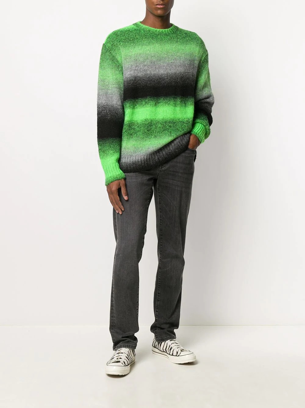 horizontal striped jumper - 2