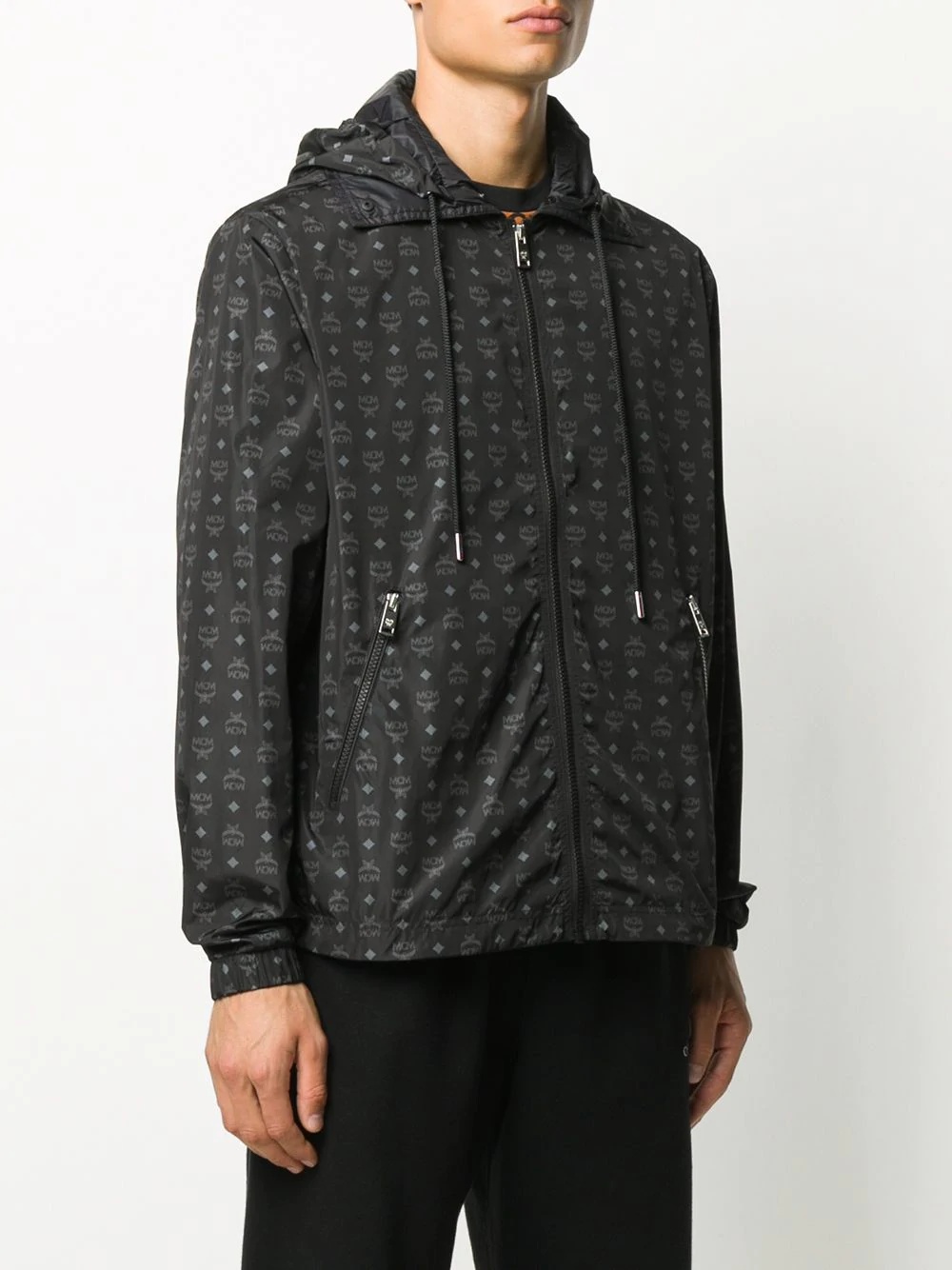 all-over logo print jacket - 3