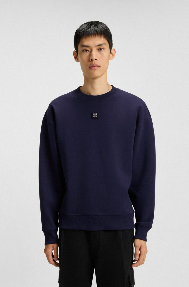 SWEATSHIRT WITH STACKED-LOGO BADGE 2