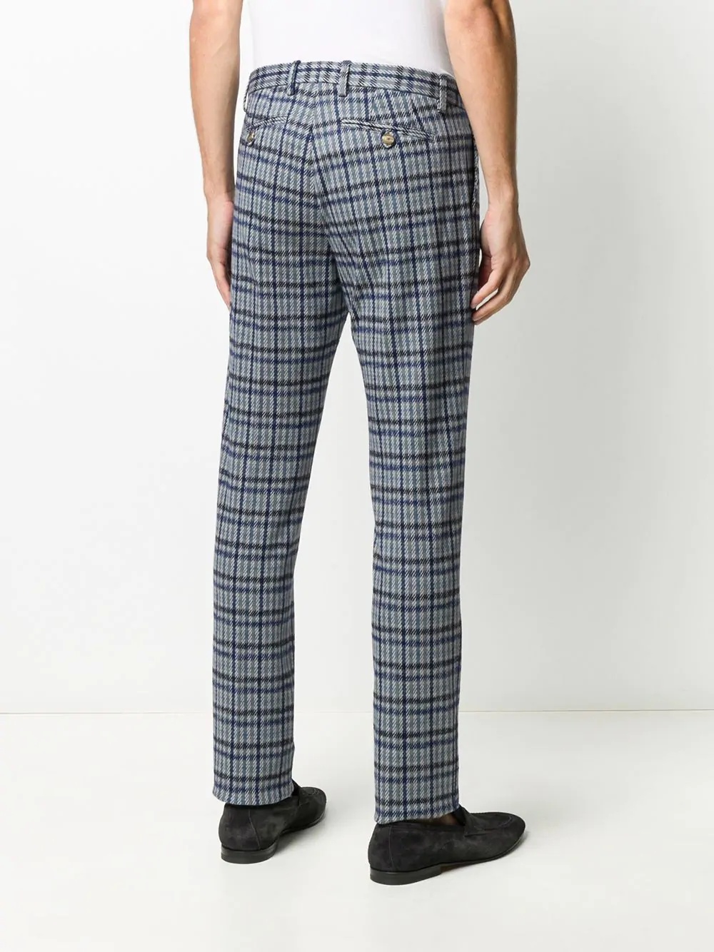 houndstooth-print slim-fit trousers  - 4