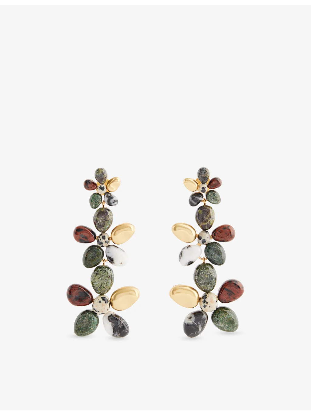 Norma Large 16ct Gold-Plated Brass Earrings - 1