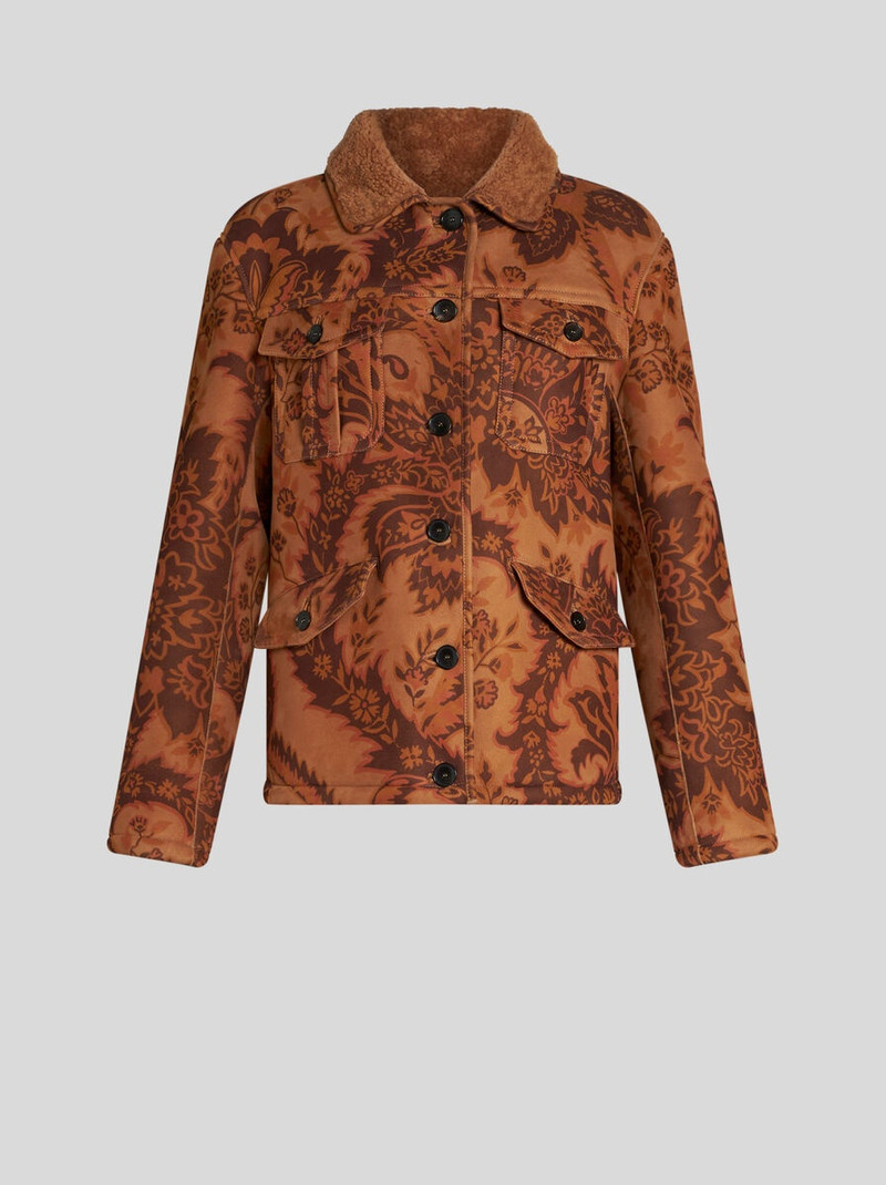 PRINTED SHEARLING JACKET 1