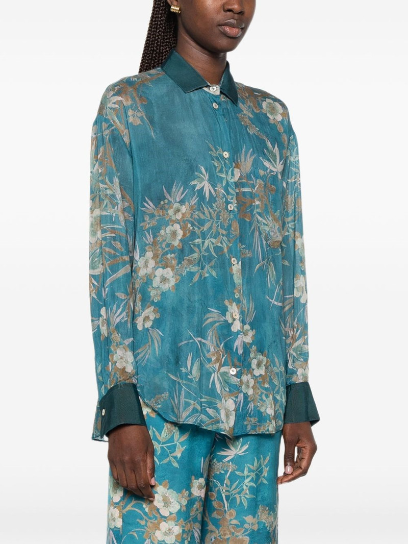 Cotton and silk printed shirt 4