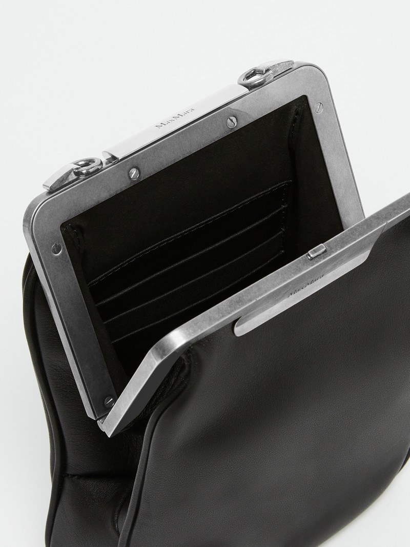 MAXMARACLASPVS Vertical leather shoulder bag, small 5