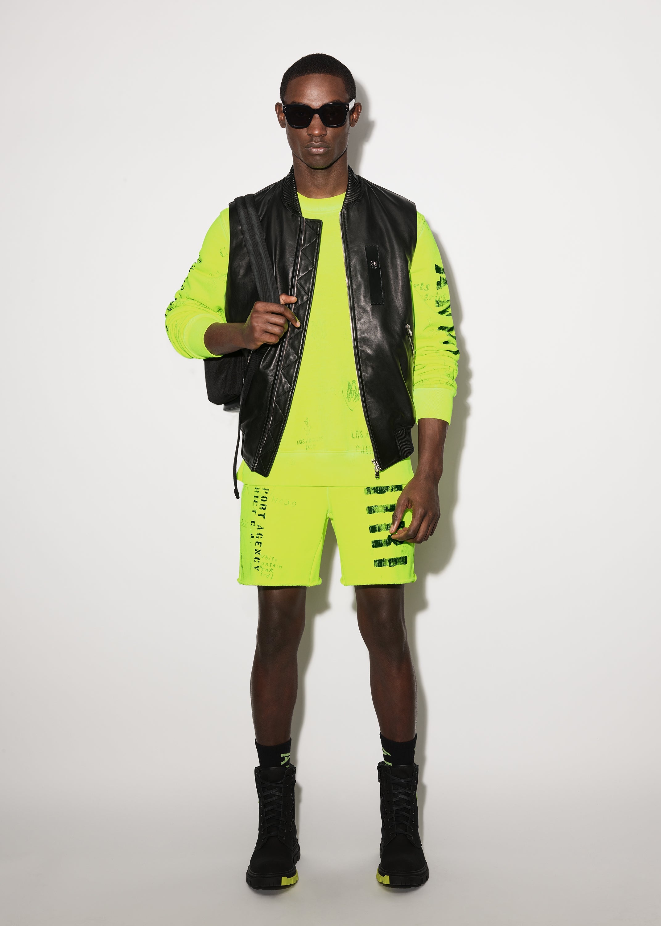 ARMY STENCIL SWEATSHORT - 2