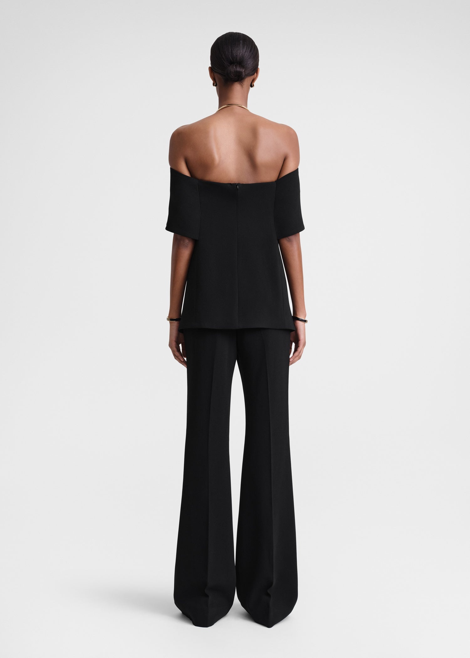 Off-shoulder evening top black - 5