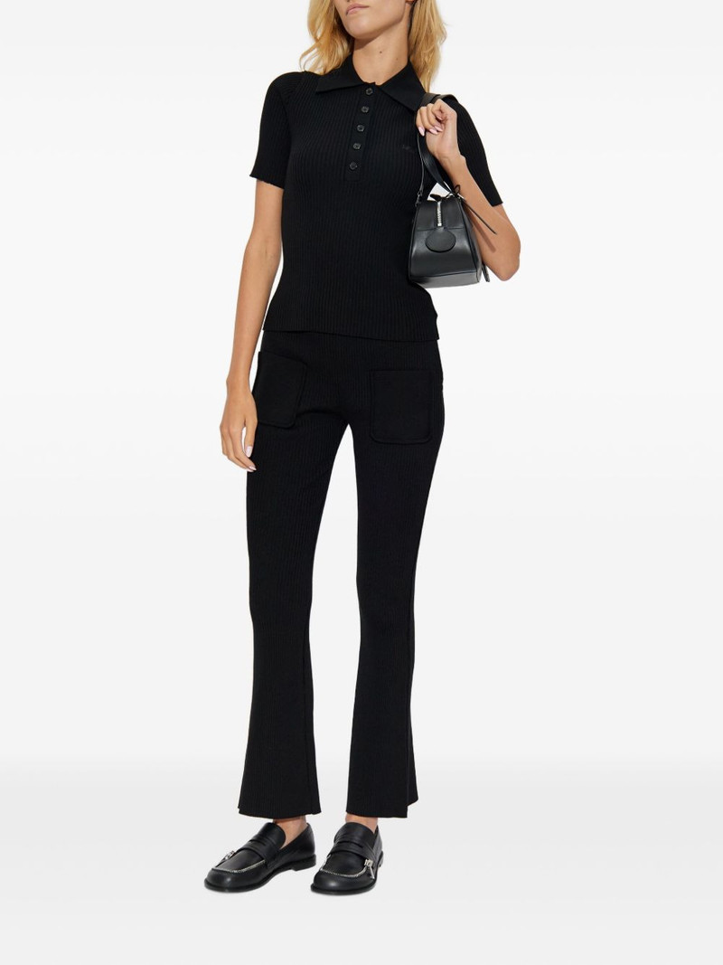 courrèges ribbed polo top outlook