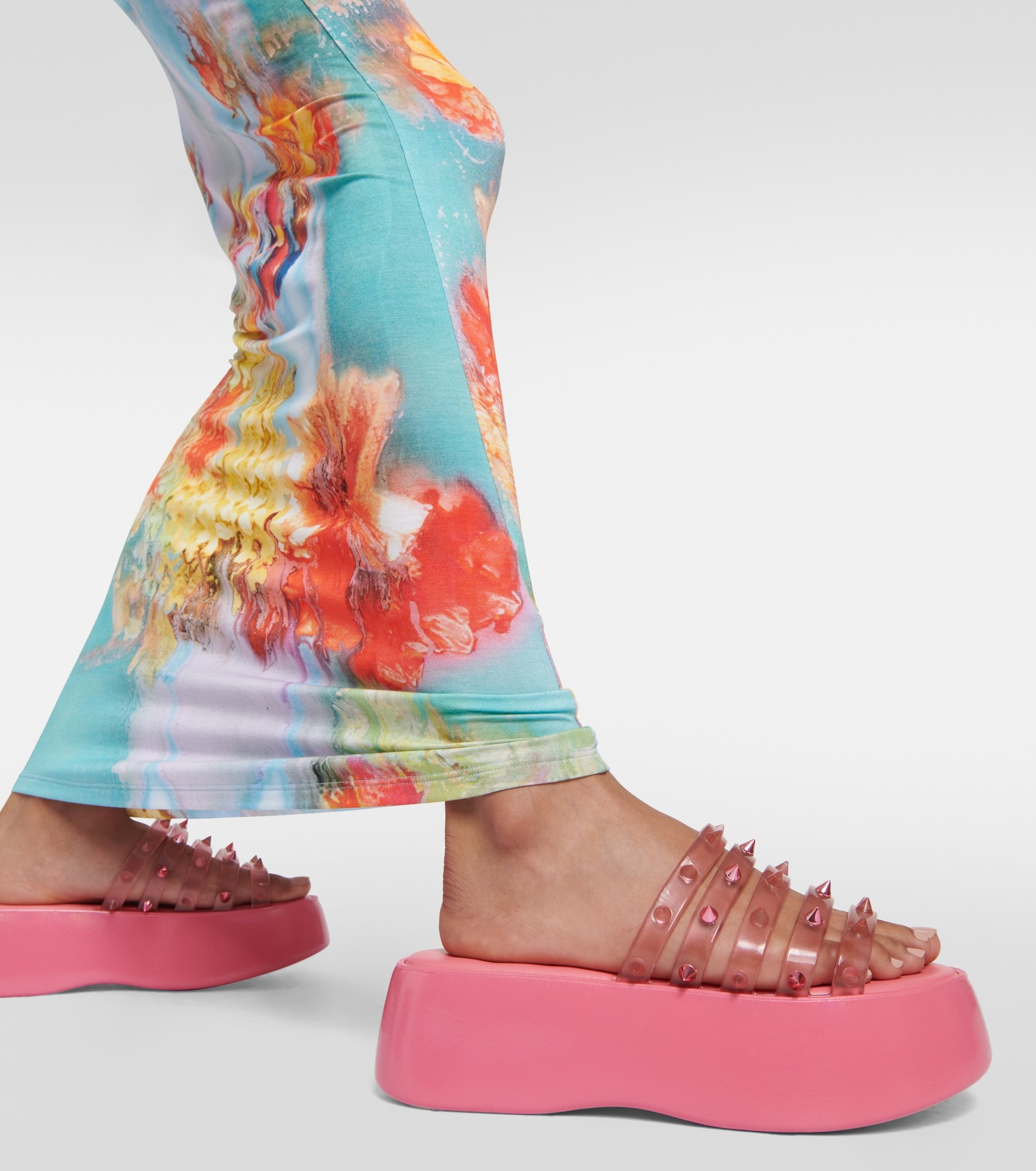 x Melissa Becky Punk platform slides - 4