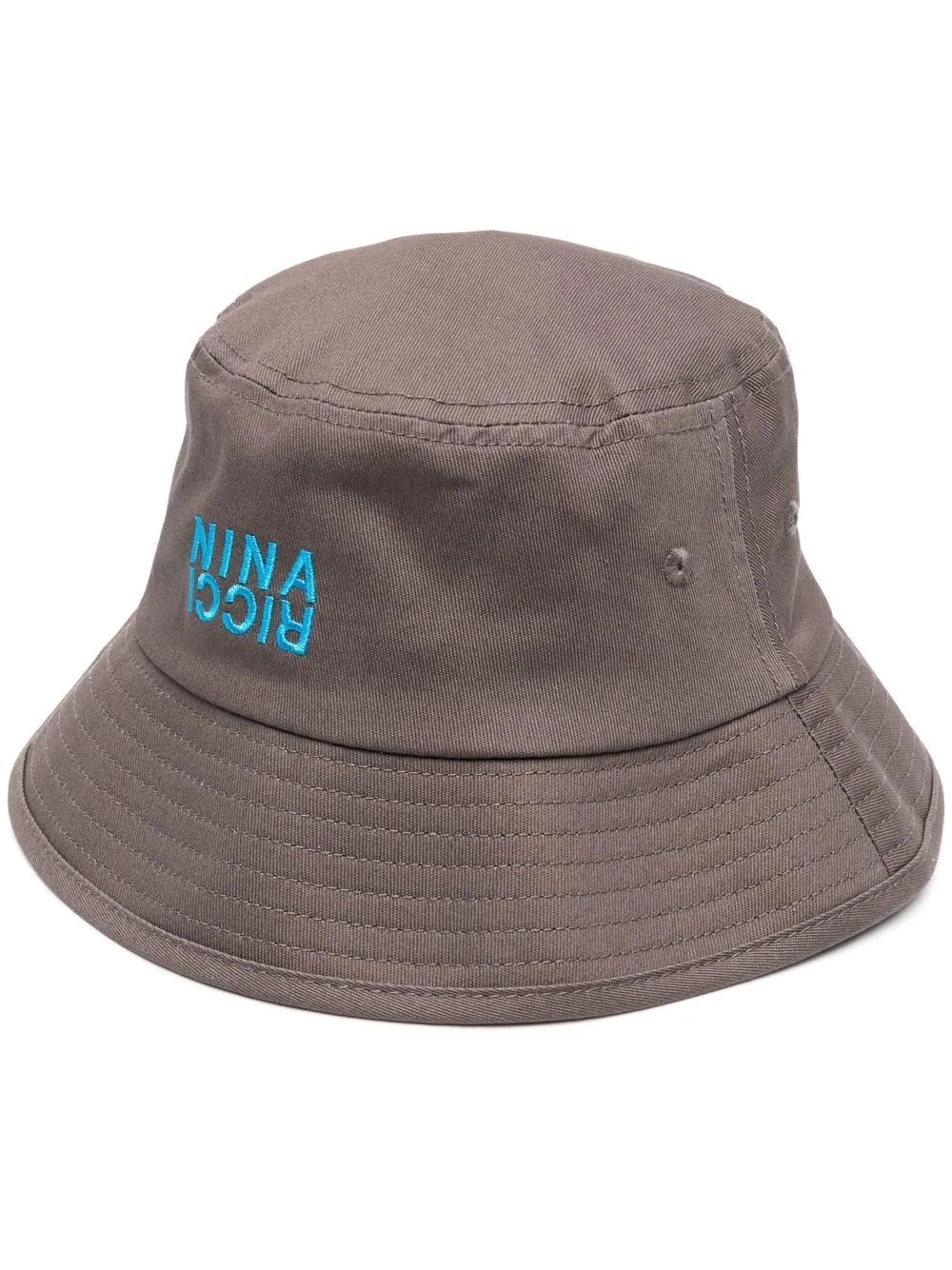 embroidered-logo bucket hat - 1