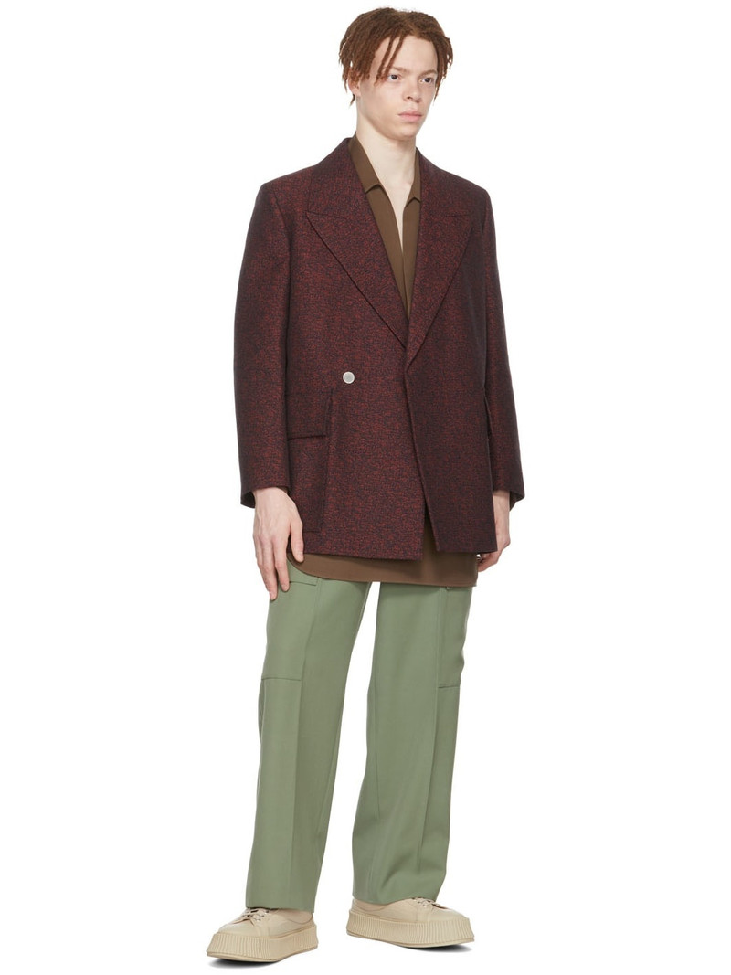 Jil Sander SSENSE Exclusive Red Cotton Coat outlook