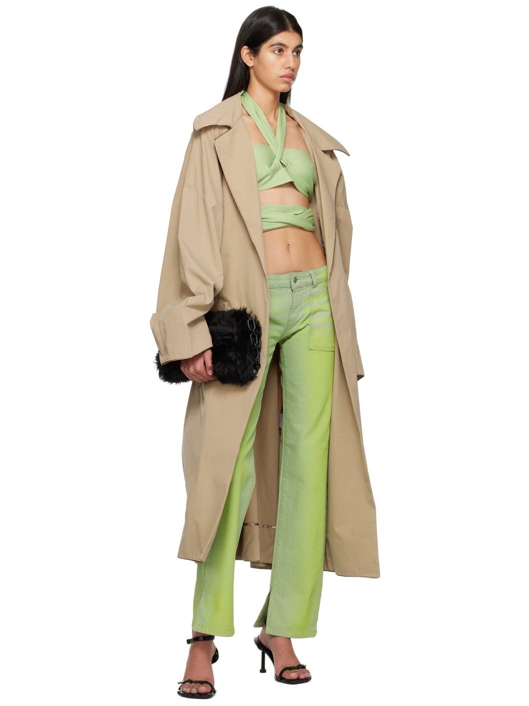 SSENSE Exclusive Green Jeans - 4