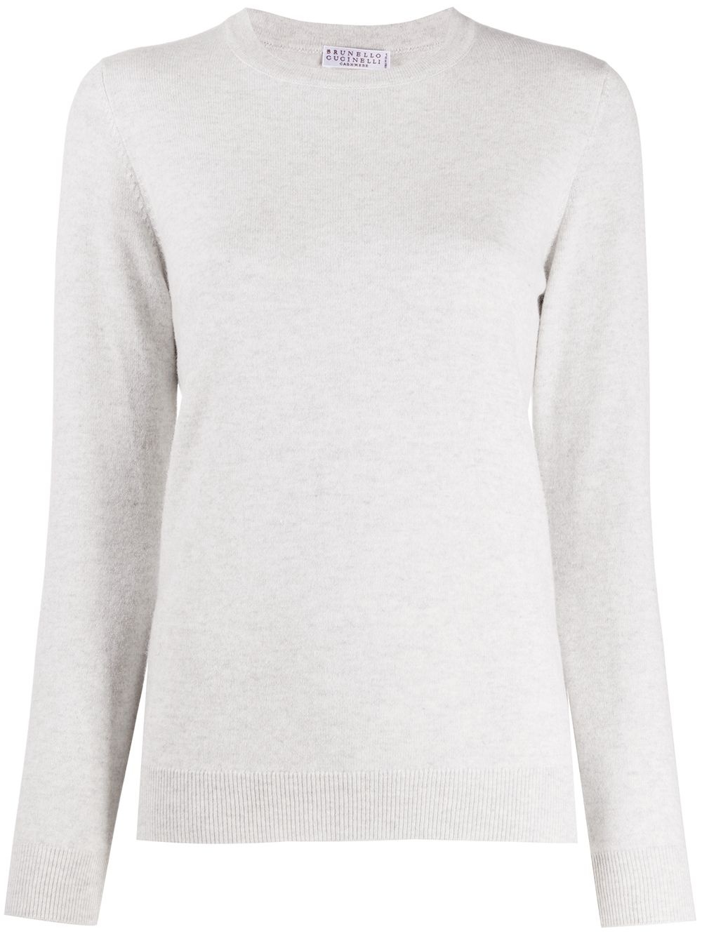 crew neck cashmere jumper - 1